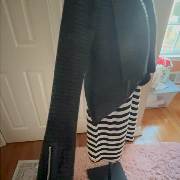 Marciano Black Leather Jacket Asymmetrical Zipper - Picture 3 of 4